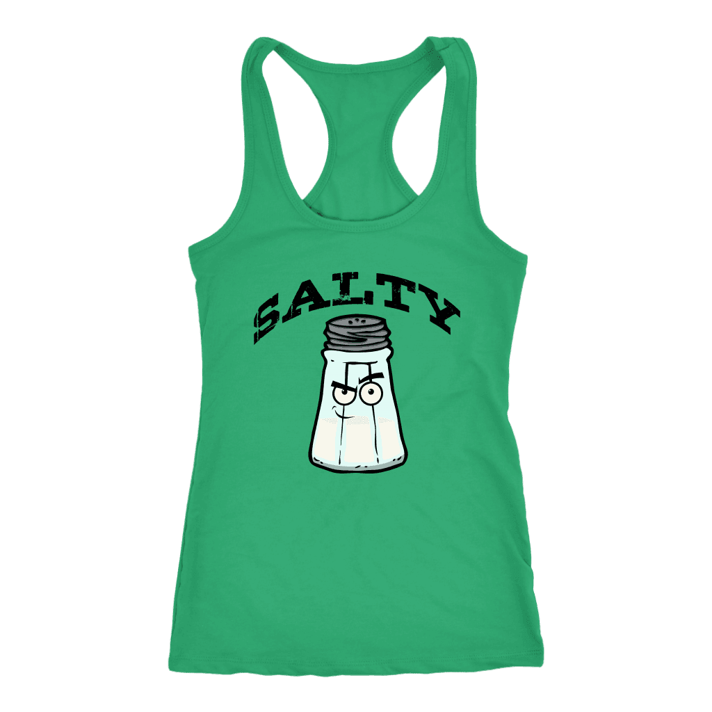 Salty V.1 Womens T-shirt Next Level Racerback Tank Kelly XS
