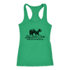 Big Bear Lake California V.2, Womens, Black T-shirt Next Level Racerback Tank Kelly XS
