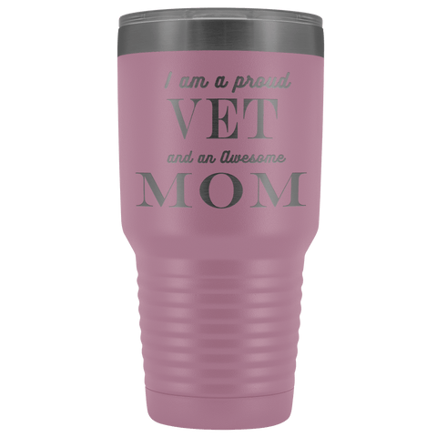 Image of Proud Vet, Awesome Mom Tumblers Light Purple 