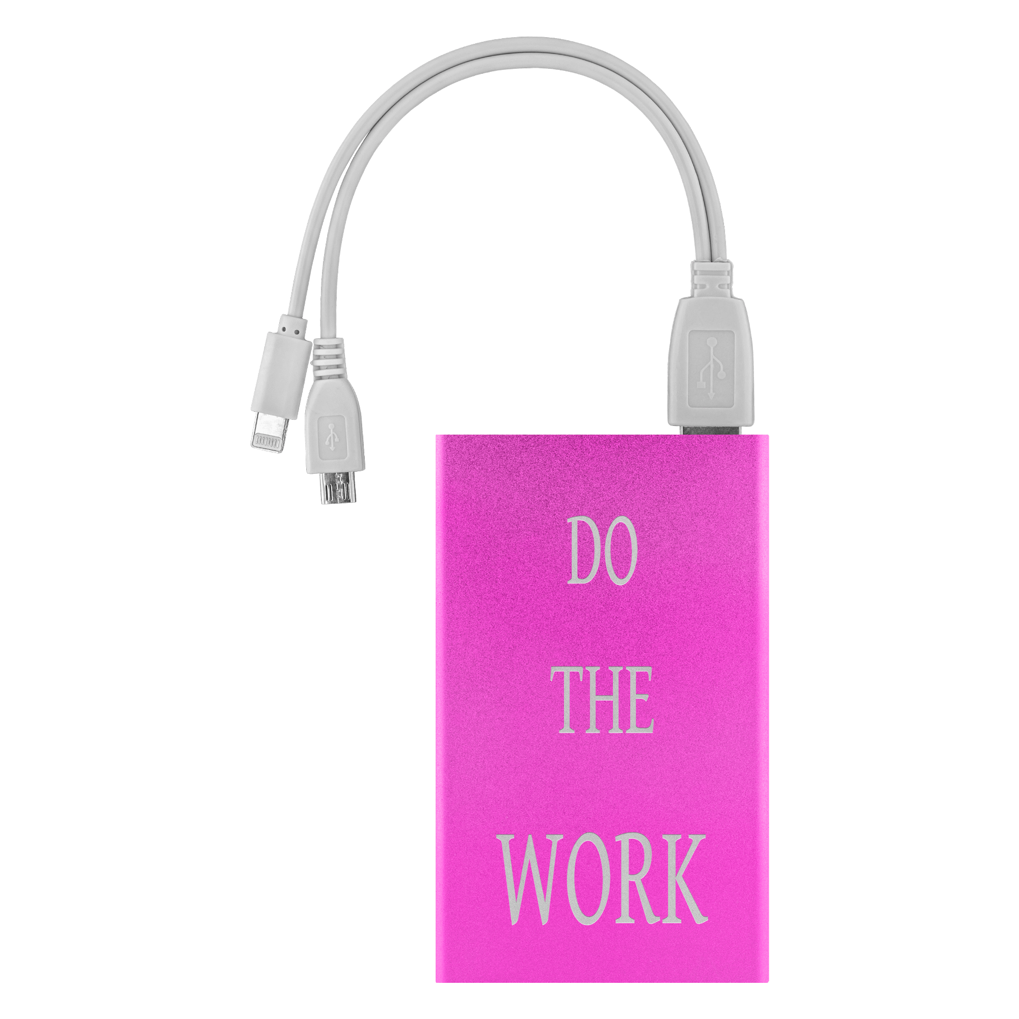 Do The Work Power Bank Power Banks Pink 