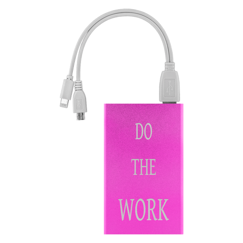 Image of Do The Work Power Bank Power Banks Pink 