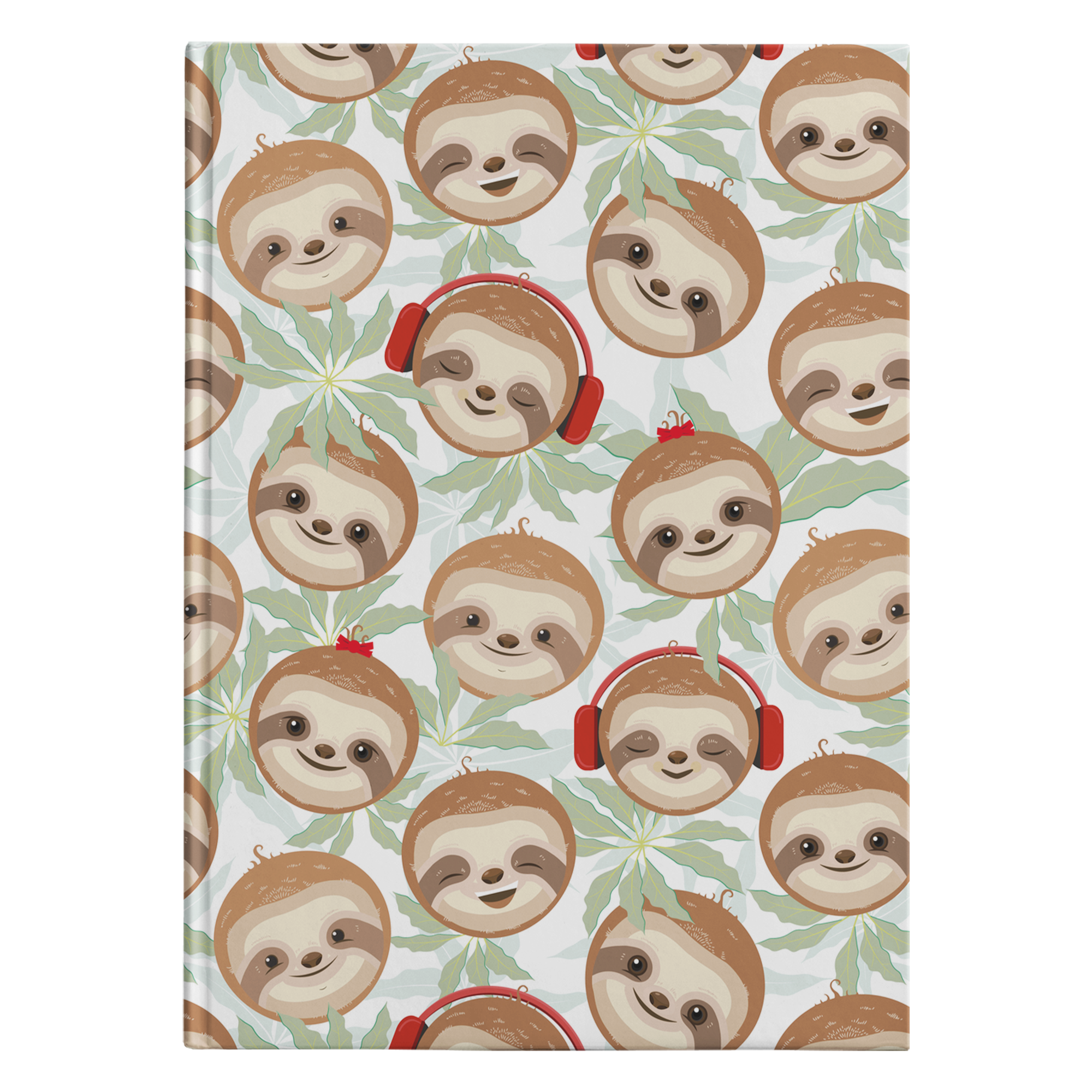 Happy DJ Sloth Journal | Hard Cover