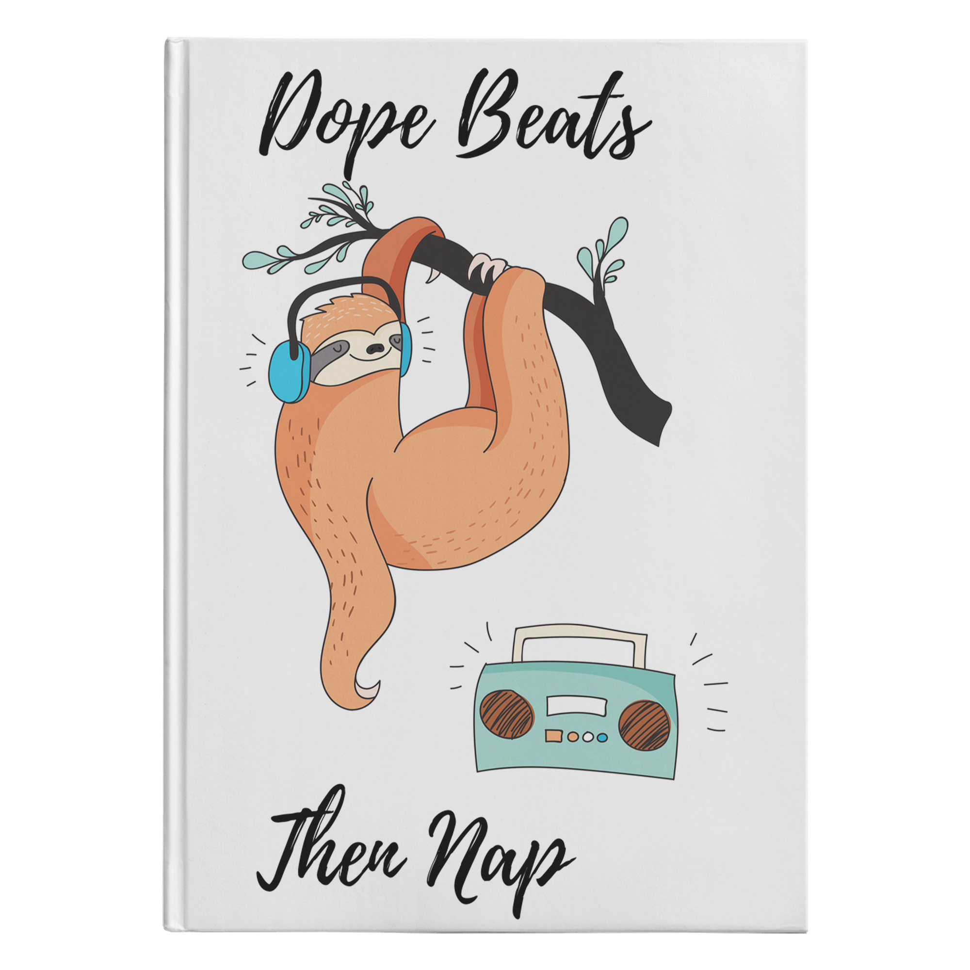 Dope Beats Sloth | Hardcover Journal