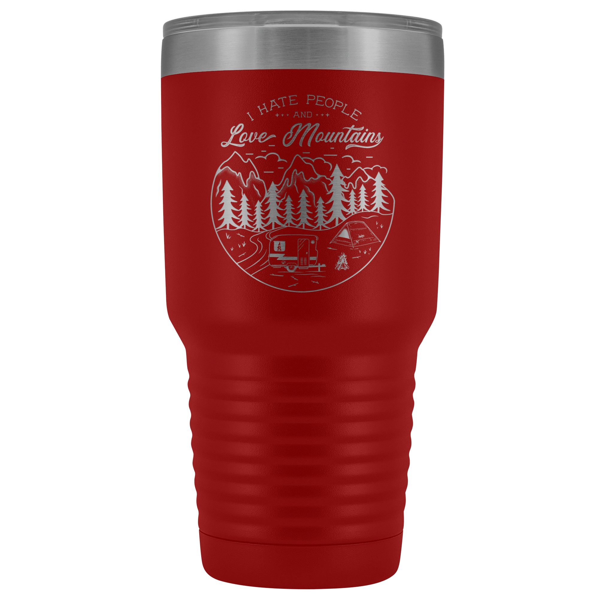 Love the Mountains | 30oz Tumbler Tumblers Red 