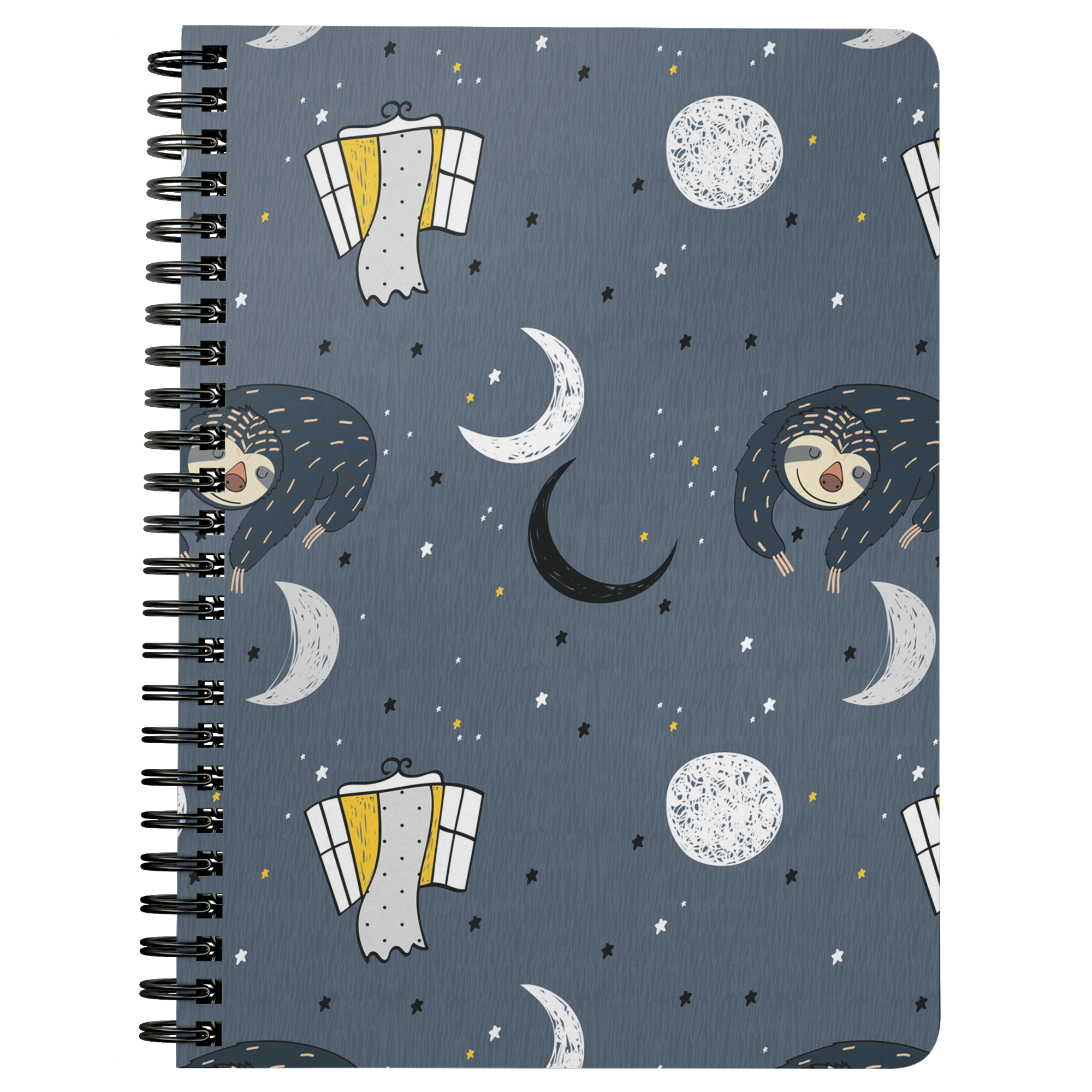 Sleeping Space Sloth Journal | Spiral