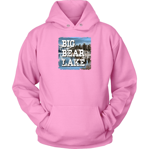 Image of Big Bear Lake V.1 Hoodies and Long Sleeve T-shirt Unisex Hoodie Pink S