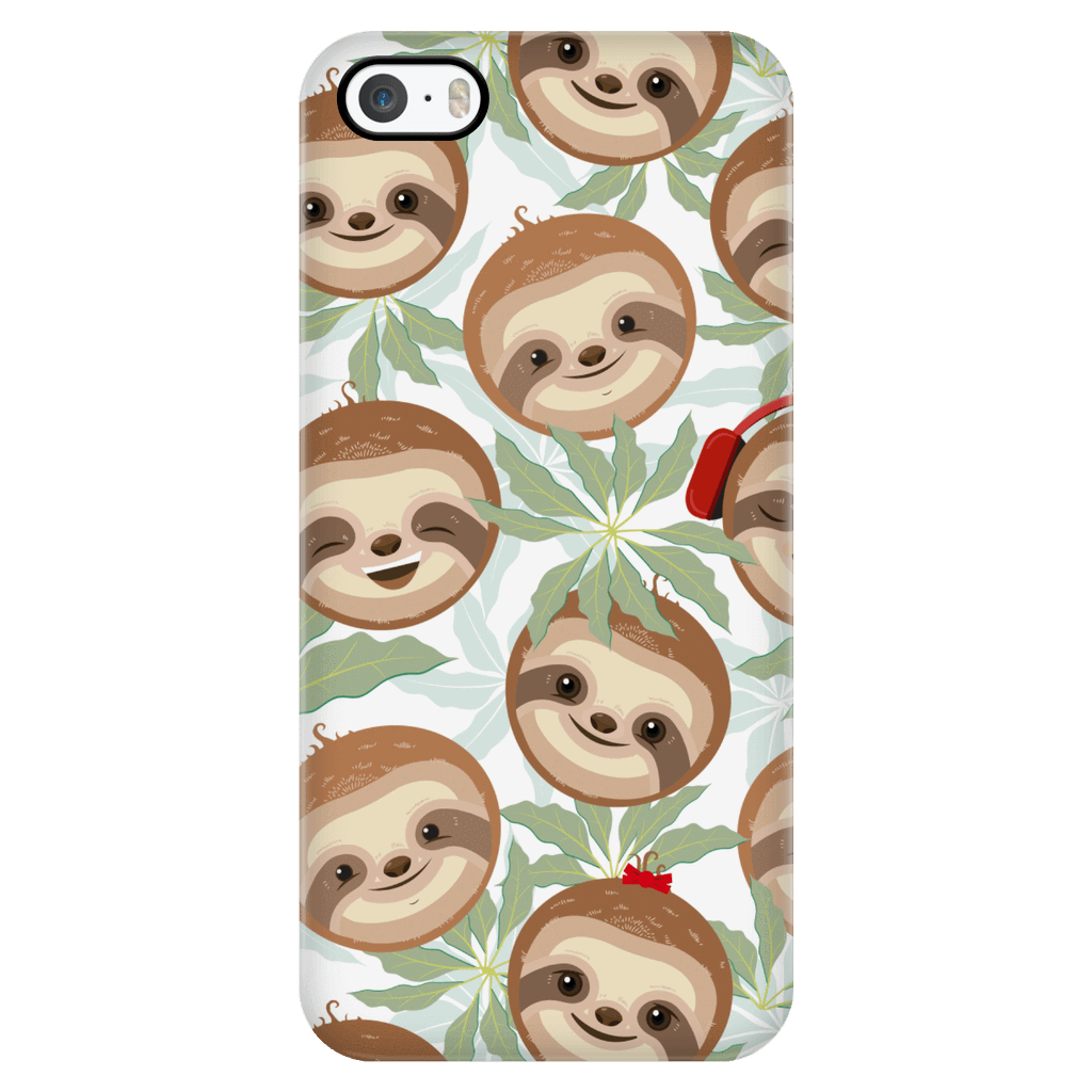 Happy Sloth Phone Case Phone Cases iPhone 5/5s 