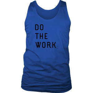 Do The Work | Mens | Black Print T-shirt District Mens Tank Royal Blue S