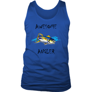 You're An Awesome Angler | V.2 Chiller T-shirt District Mens Tank Royal Blue S
