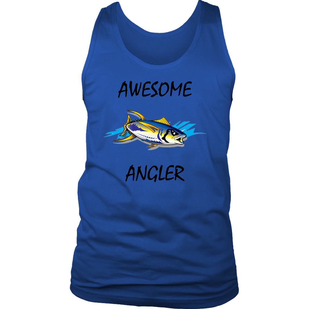 You're An Awesome Angler | V.1 Mistral T-shirt District Mens Tank Royal Blue S