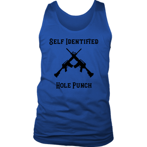 Self Identified Hole Punch T-shirt District Mens Tank Royal Blue S