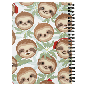 Happy DJ Sloth Journal | Spiral Bound
