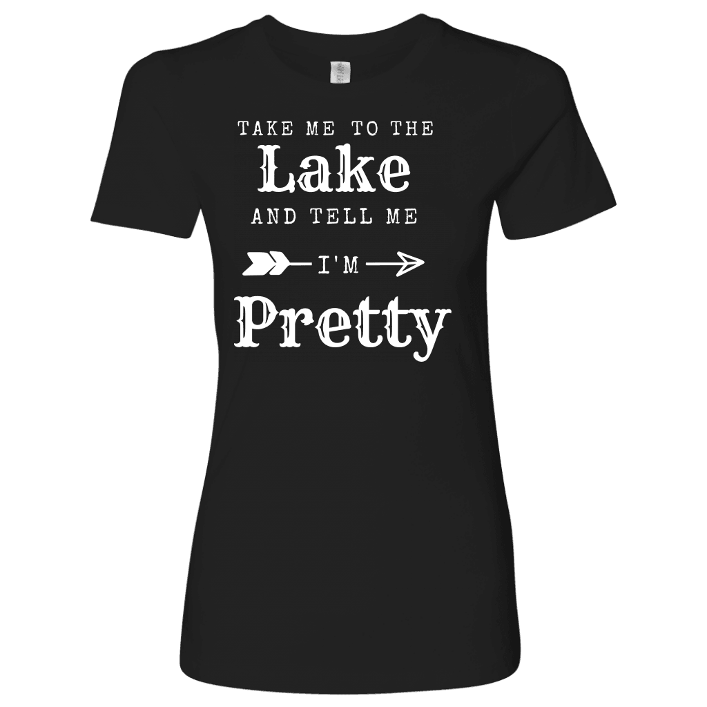 To The Lake T-shirt Next Level Womens Shirt Black S