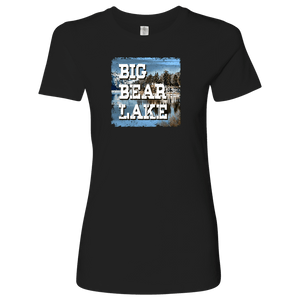 Big Bear Lake V.1, Women's Shirt T-shirt Next Level Womens Shirt Black S