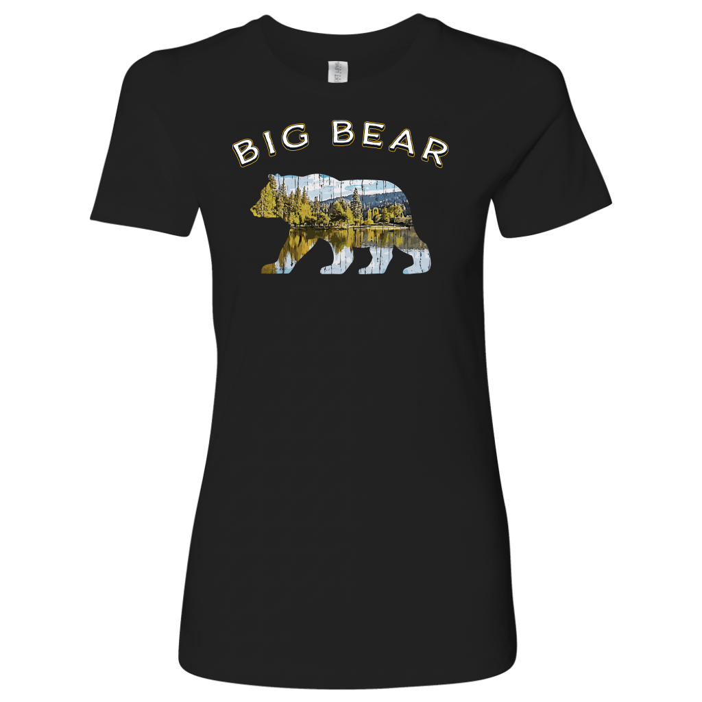 Big Bear Shirt V.1 Women's Shirt T-shirt Next Level Womens Shirt Black S