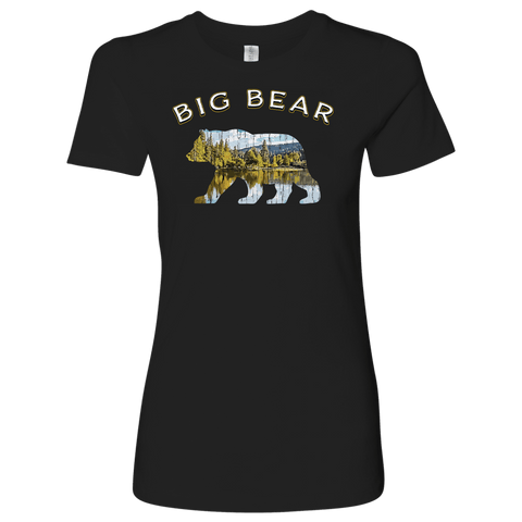 Image of Big Bear Shirt V.1 Women's Shirt T-shirt Next Level Womens Shirt Black S
