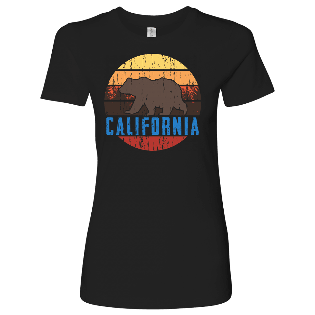 Big Bear California Shirt V.1, Womens Shirts T-shirt Next Level Womens Shirt Black S