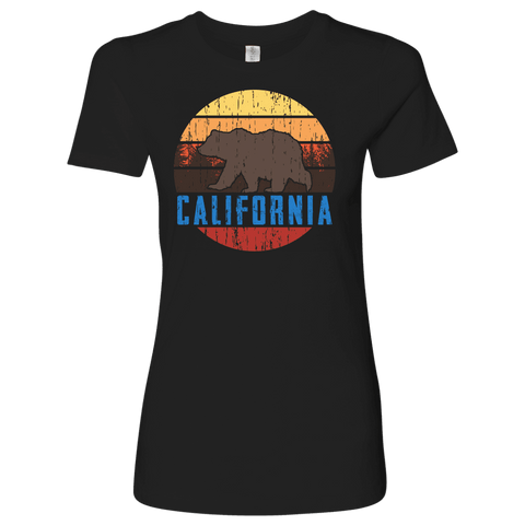 Image of Big Bear California Shirt V.1, Womens Shirts T-shirt Next Level Womens Shirt Black S