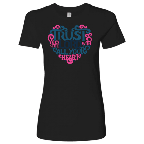 Image of Trust in the Lord T-shirt Next Level Womens Shirt Black S