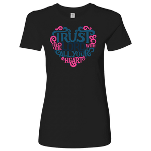 Trust in the Lord T-shirt Next Level Womens Shirt Black S