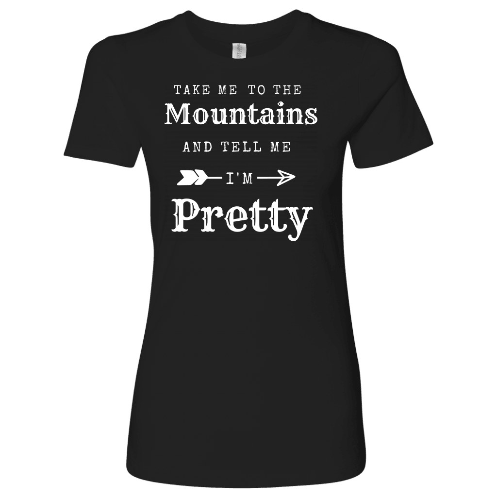To The Mountains Womens Shirts T-shirt Next Level Womens Shirt Black S