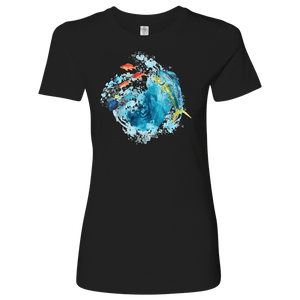 Dorado Fish T-shirt Next Level Womens Shirt Black S