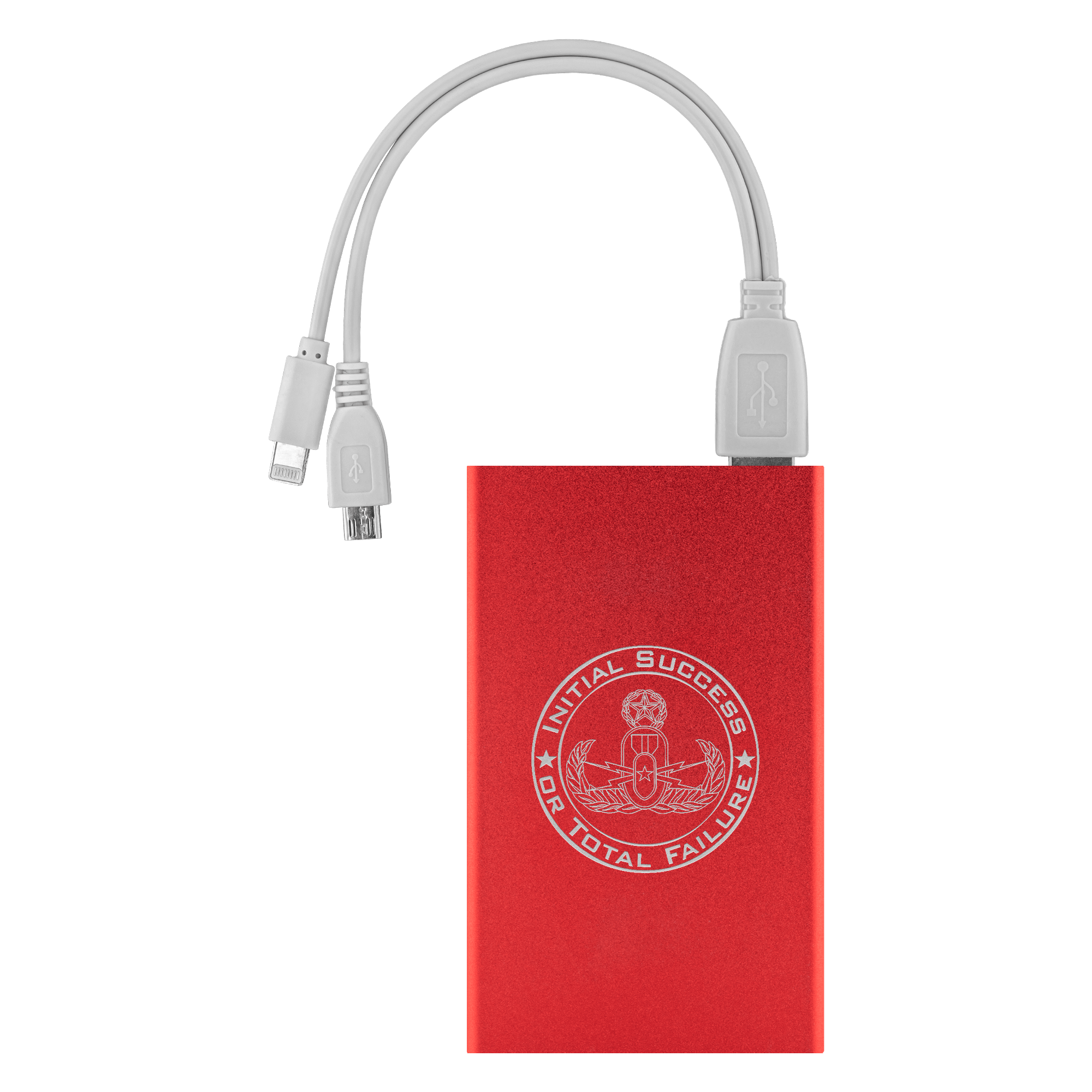 Initial Success or Total Failure EOD Power Bank Power Banks Red 