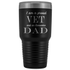 Proud Vet, Awesome Dad Tumblers Black 