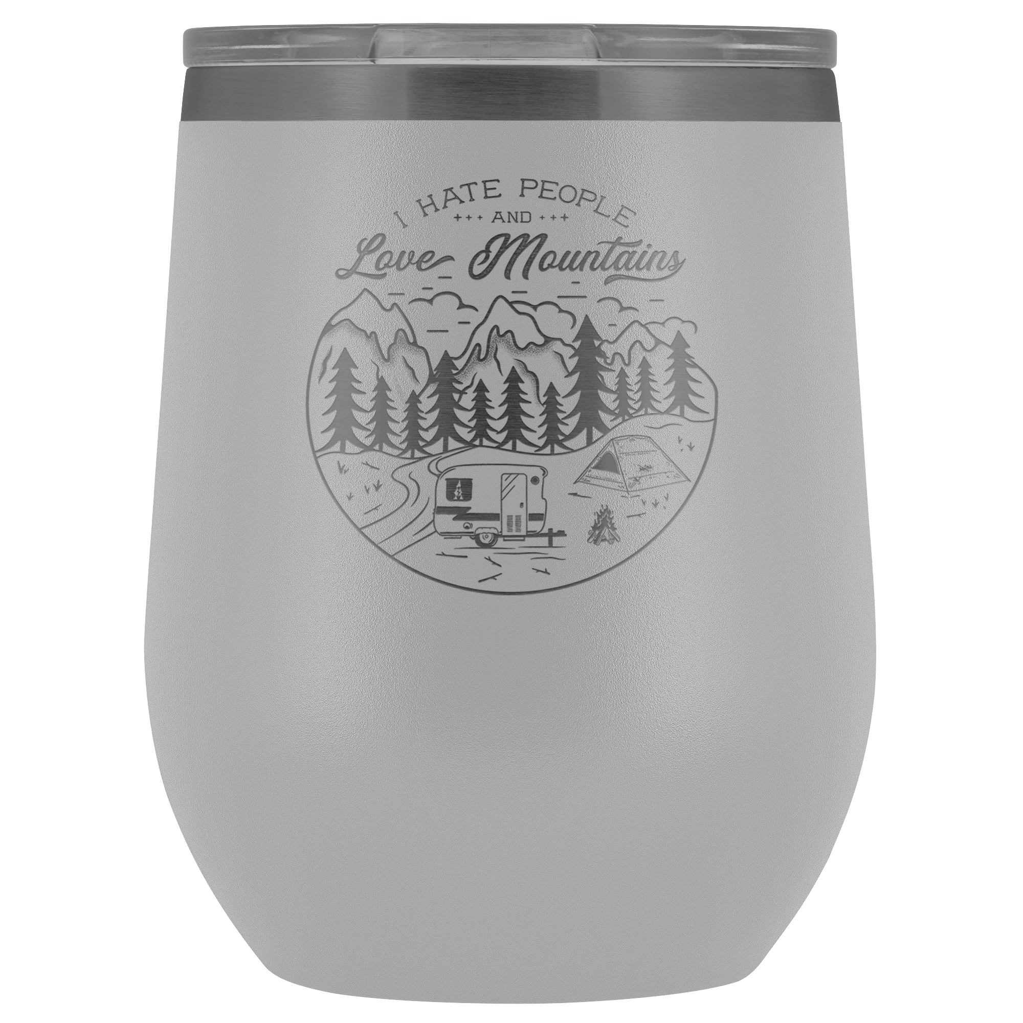 Love The Mountains | Wine Tumbler Wine Tumbler White 