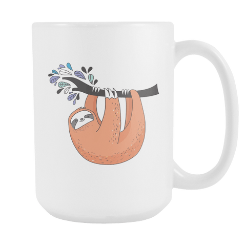 Image of Sloth Coffee Mugs Set 1 Drinkware Hanging Out 2 