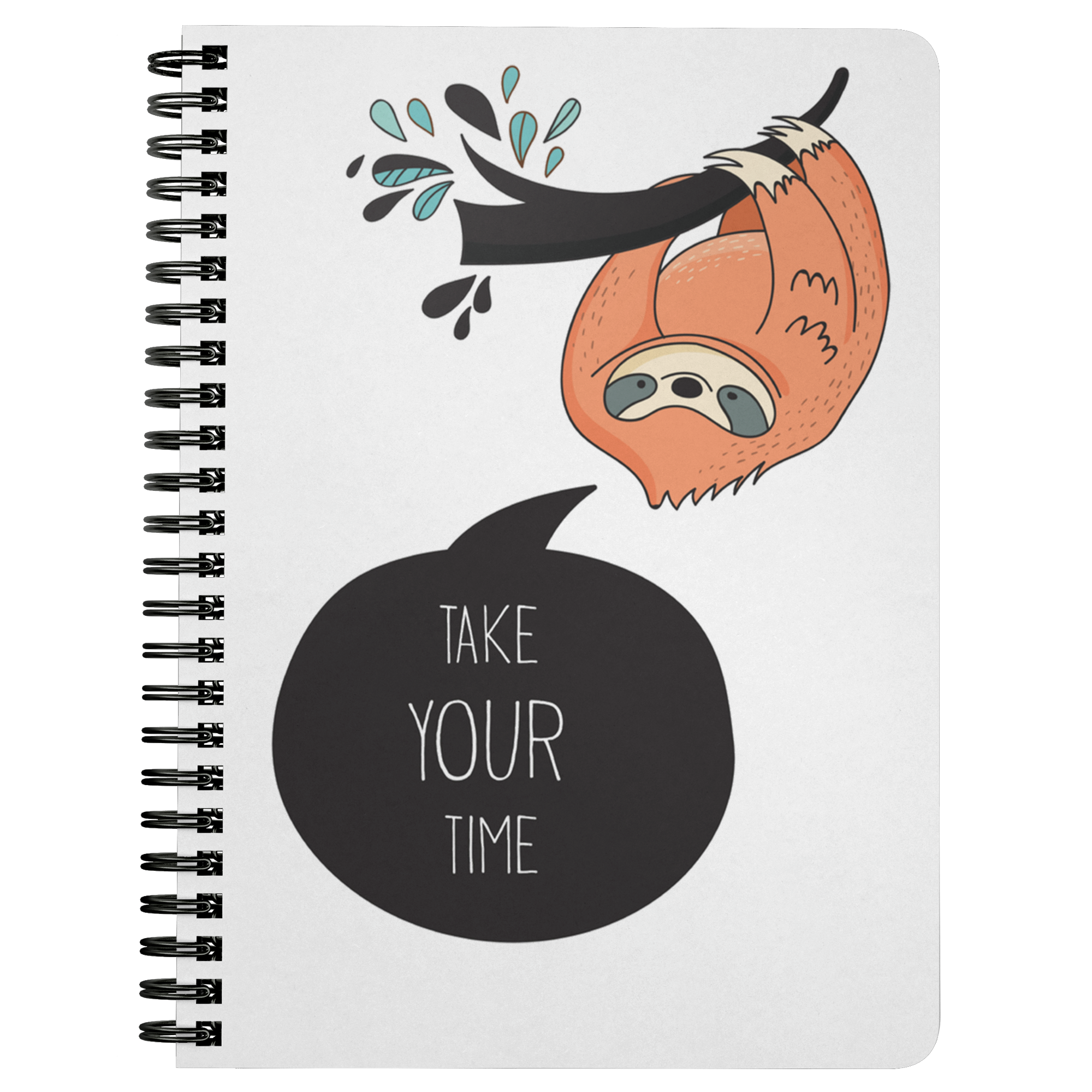 Take Your Time Sloth Journal | Spiral