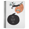 Take Your Time Sloth Journal | Spiral