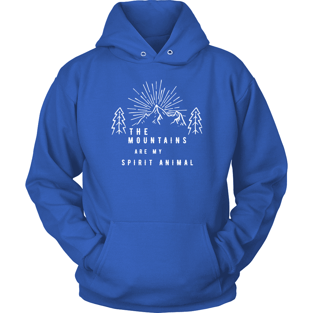 Mountains Spirit T Shirt 1 T-shirt Unisex Hoodie Royal Blue S