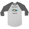 You're An Awesome Angler | V.2 Chiller T-shirt Canvas Unisex 3/4 Raglan White/Asphalt S
