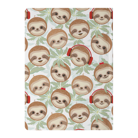 Happy DJ Sloth Soft Cover Journal