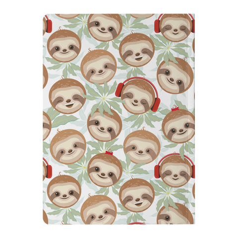 Image of Happy DJ Sloth Soft Cover Journal