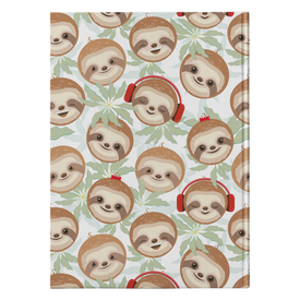 Happy DJ Sloth Journal | Hard Cover