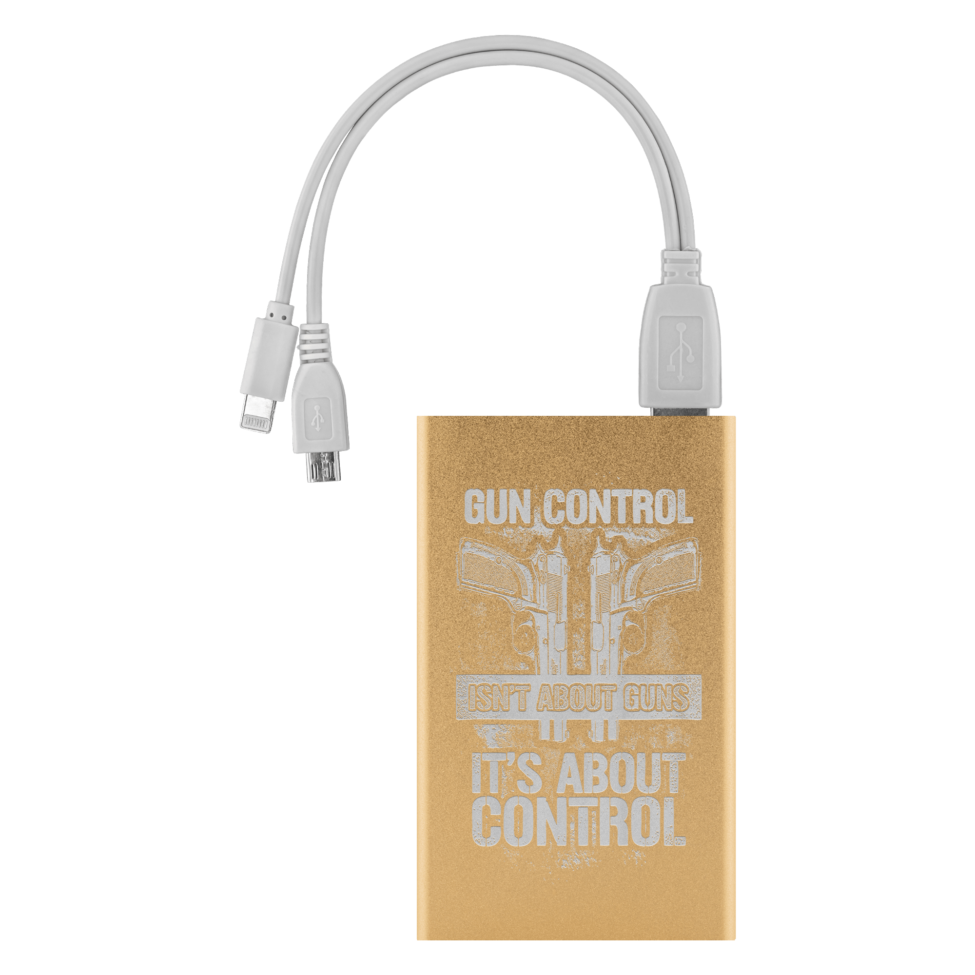 Gun Control Power Bank V1 Power Banks Gold 