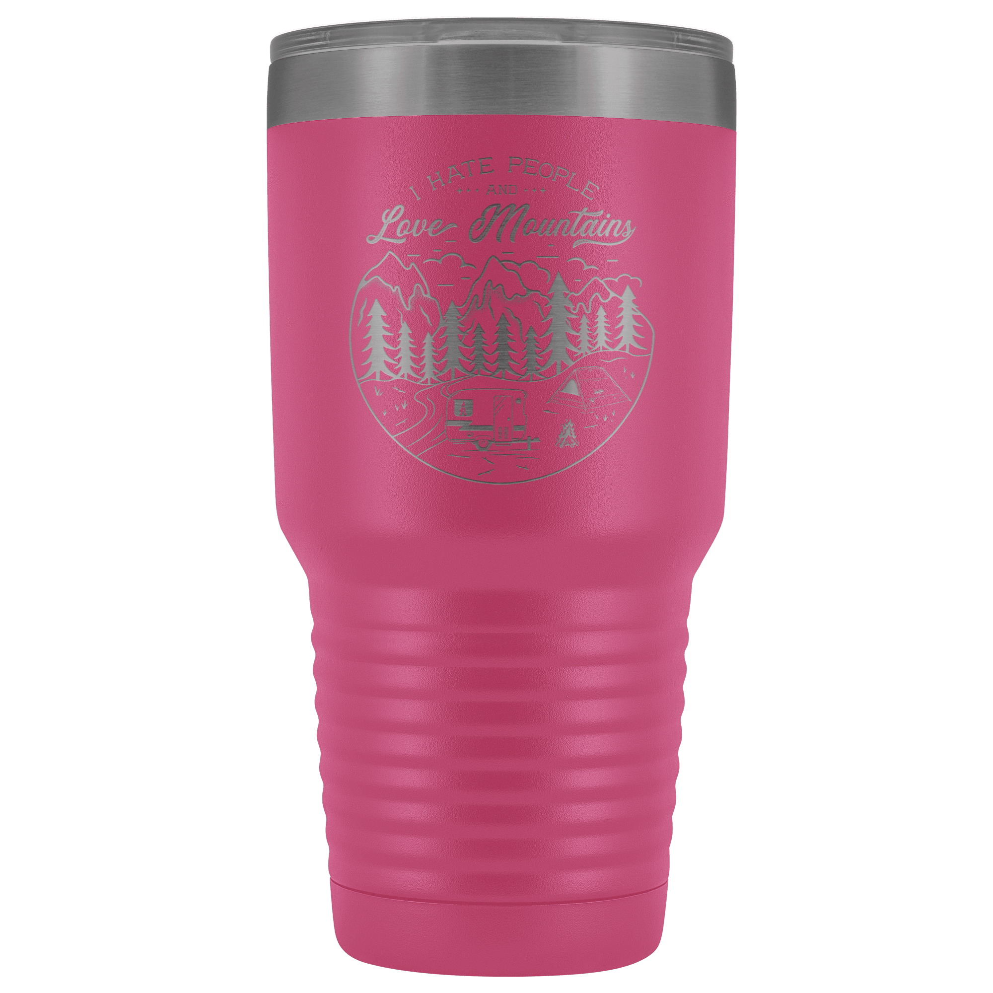 Love the Mountains | 30oz Tumbler Tumblers Pink 