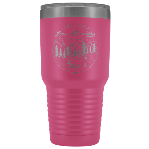 Image of Love the Mountains | 30oz Tumbler Tumblers Pink 