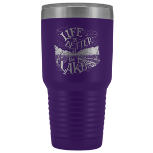 Life is Better at the Lake | 30 oz. tumbler Tumblers Purple 